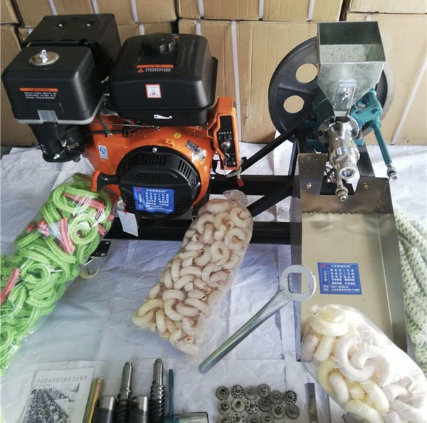 009-Electric starter machine gasoline engine Grains puffing machine